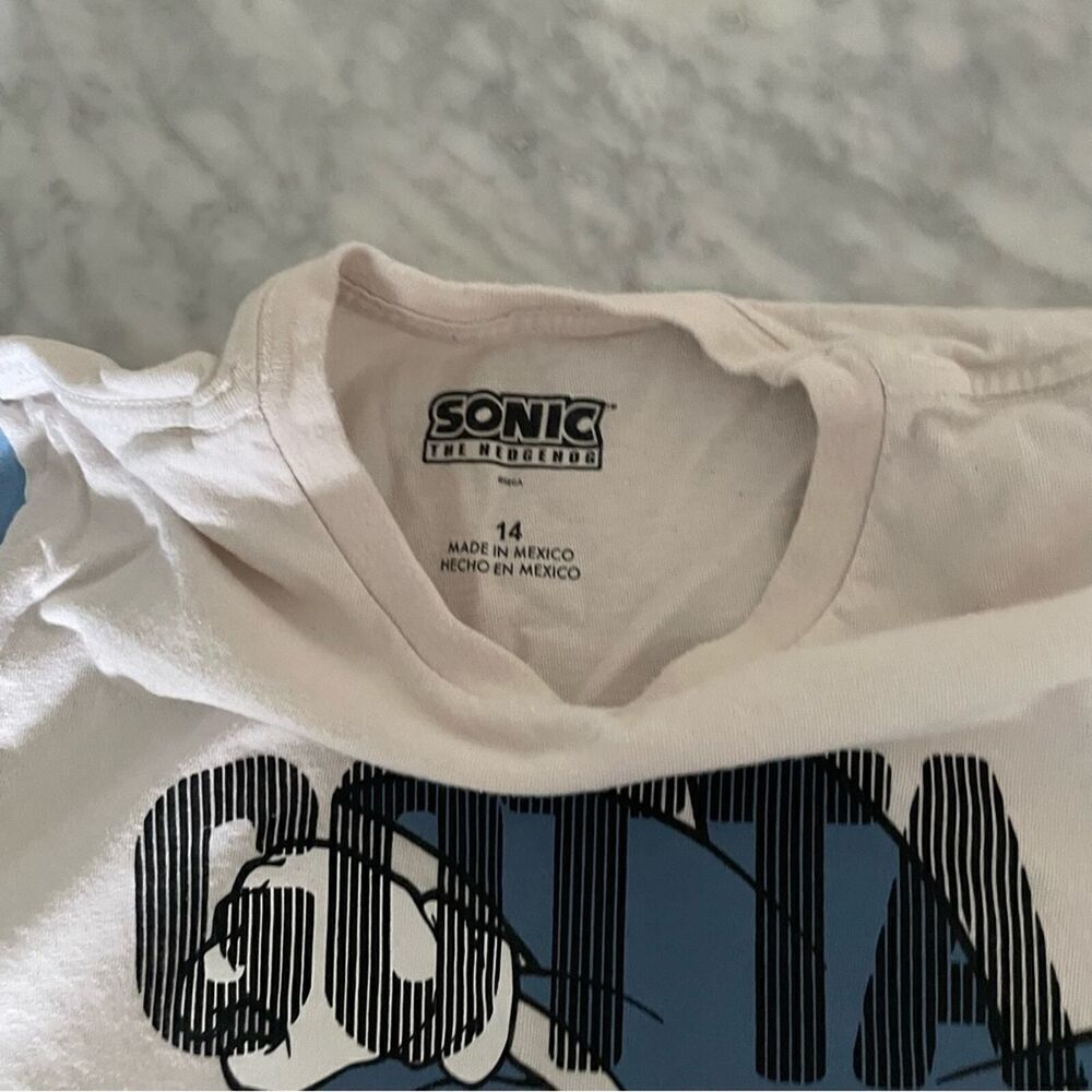 Sonic the Hedgehog Boy’s T-Shirt Size 14 - Picture 7 of 9